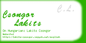 csongor lakits business card